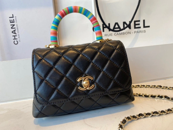 HighQuality CHANEL MINI FLAP BAG WITH TOP HANDLE 1027 - Image 10