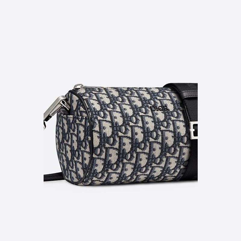 BestValue 8651 Dior Roller Messenger Oblique Motif Canvas Blue - Image 3