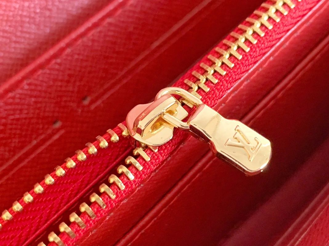 Bright 3115 Louis Vuitton LV Wallets In Red For Women - Image 5
