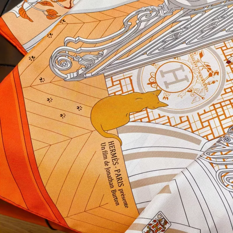 Bright 7811 Hermes Silk Squares - Image 4