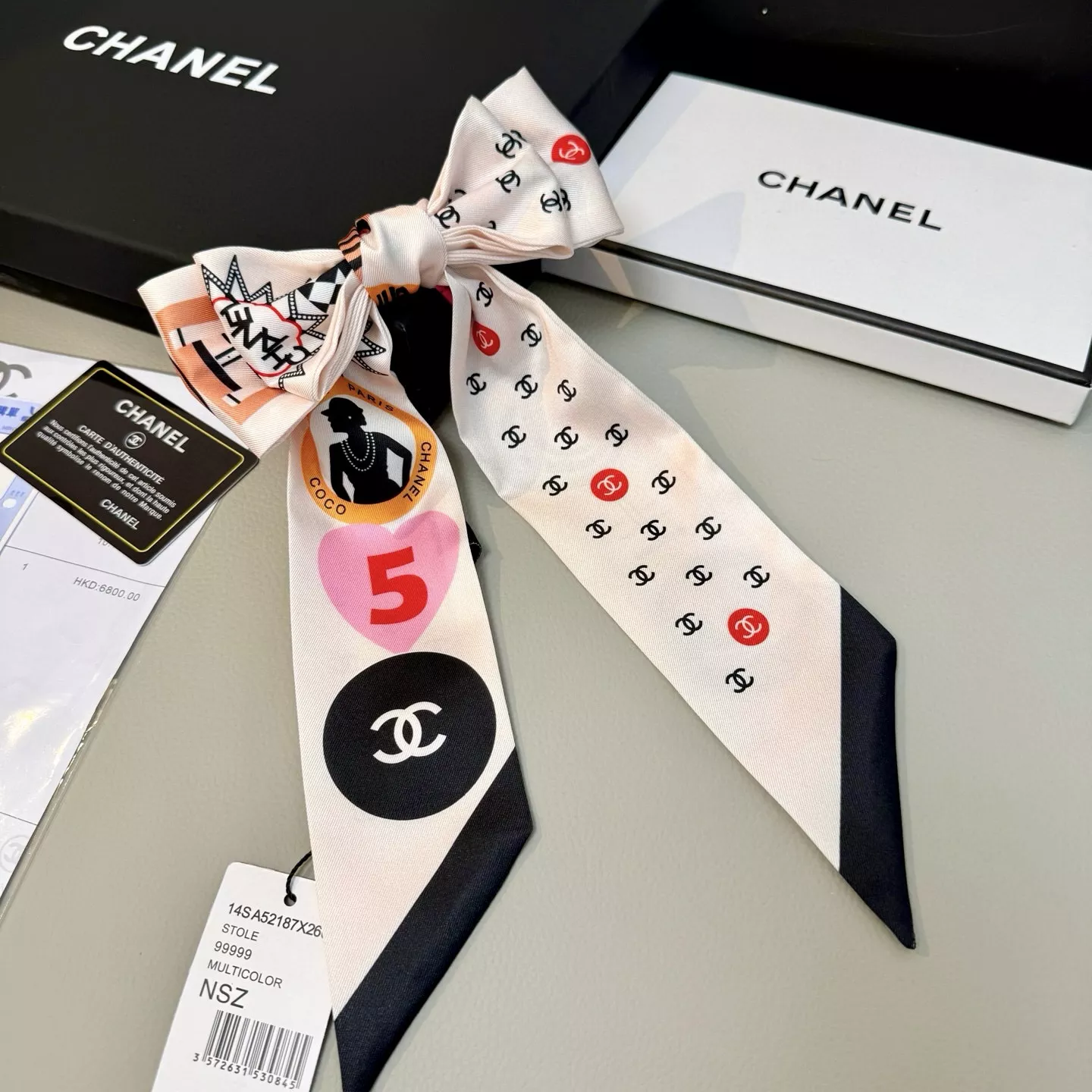 Chanel Silk Scarf GoAnywhere 8183 - Image 3