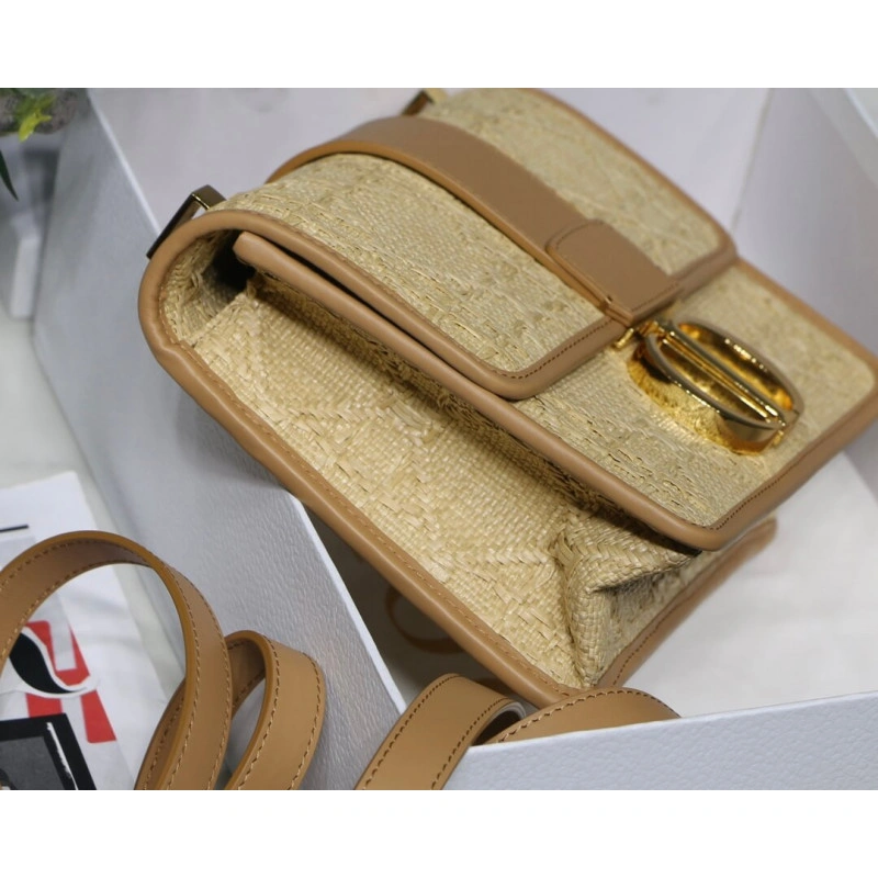 The 30 Mon Christian Dior 30 Montaigne Bag in Natural Cannage Raffia - Image 6