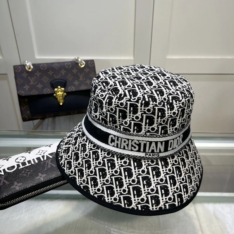 Christian Dior Bucket Hat D-Oblique Motif Canvas Black TopPick 510 - Image 3