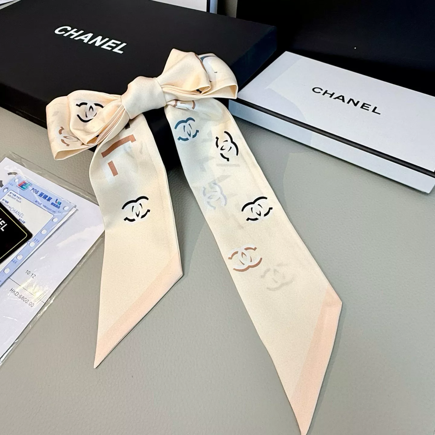 Classic 5954 Chanel Silk Scarf - Image 3