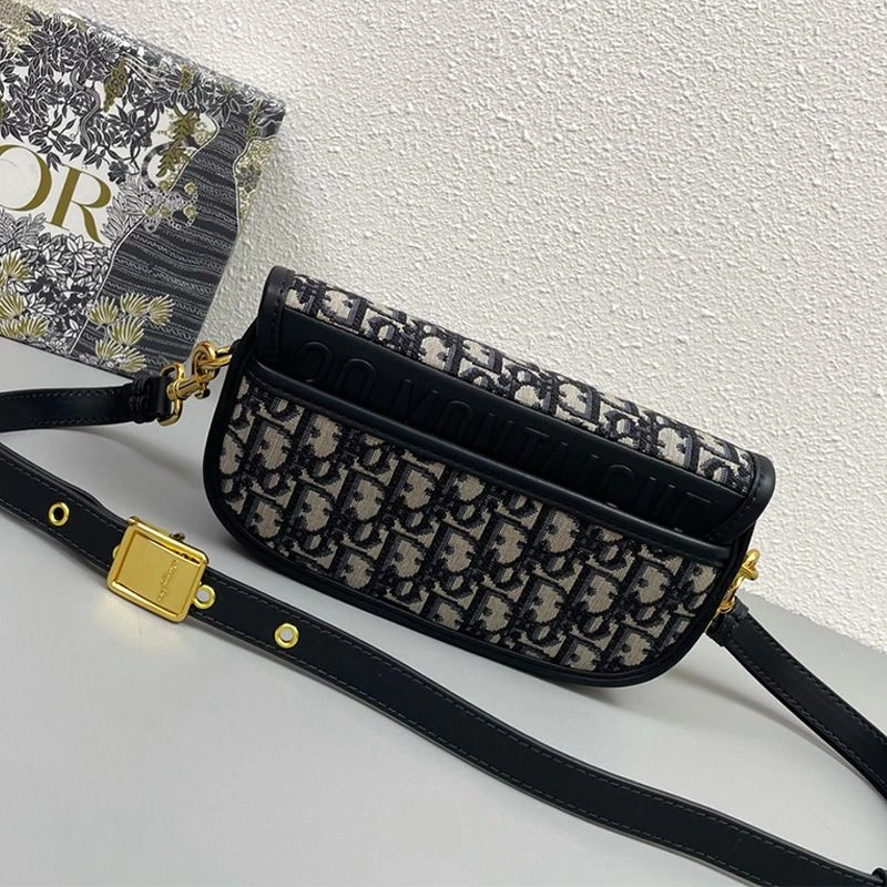 Comfortable 7842 Dior Bobby East-West Bag In Oblique Motif Canvas Blue - Image 3