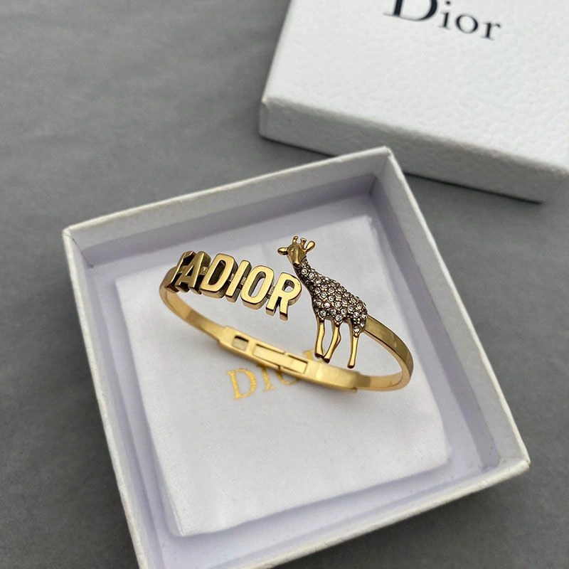 DailyWear 4365 J'Adior Little Deer Bracelet Metal and White Crystals Gold - Image 3