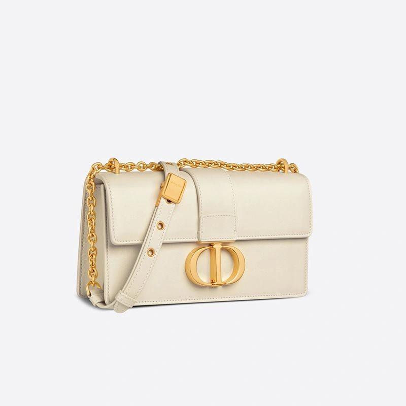 Dior 30 Montaigne East-West Bag With Chain In Calfskin White GoodFit 6310 - Image 3