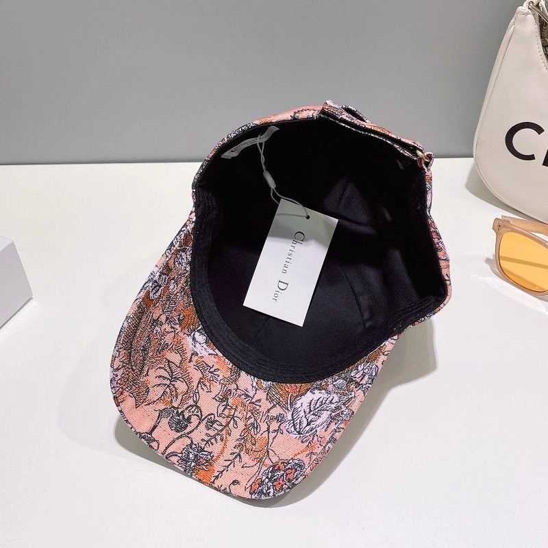 Dior Baseball Cap Jardin Magique Motif Cotton Pink AllSeason 5580 - Image 3