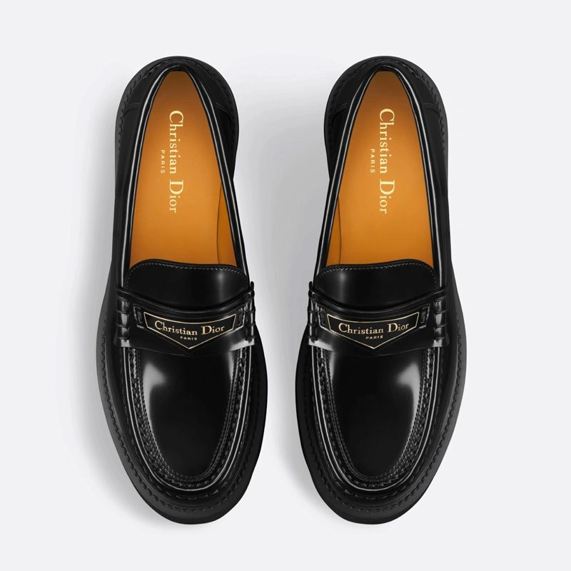 Dior Boy Platform Loafers Women Brushed Calfskin Black BestValue 5790 - Image 3
