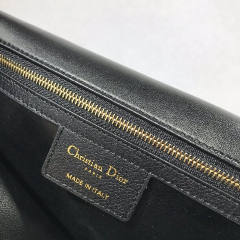 28 x 17 x Dior Large Caro Bag Black Supple Cannage Calfskin - Image 11