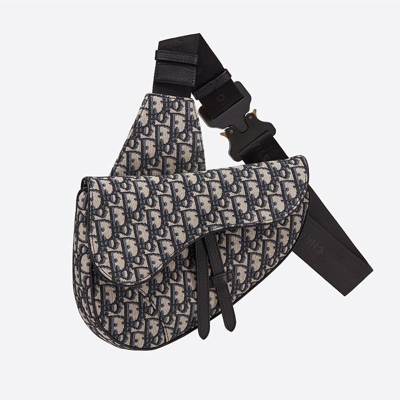 Dior Saddle Crossbody Oblique Motif Canvas Blue GoAnywhere 6144 - Image 3