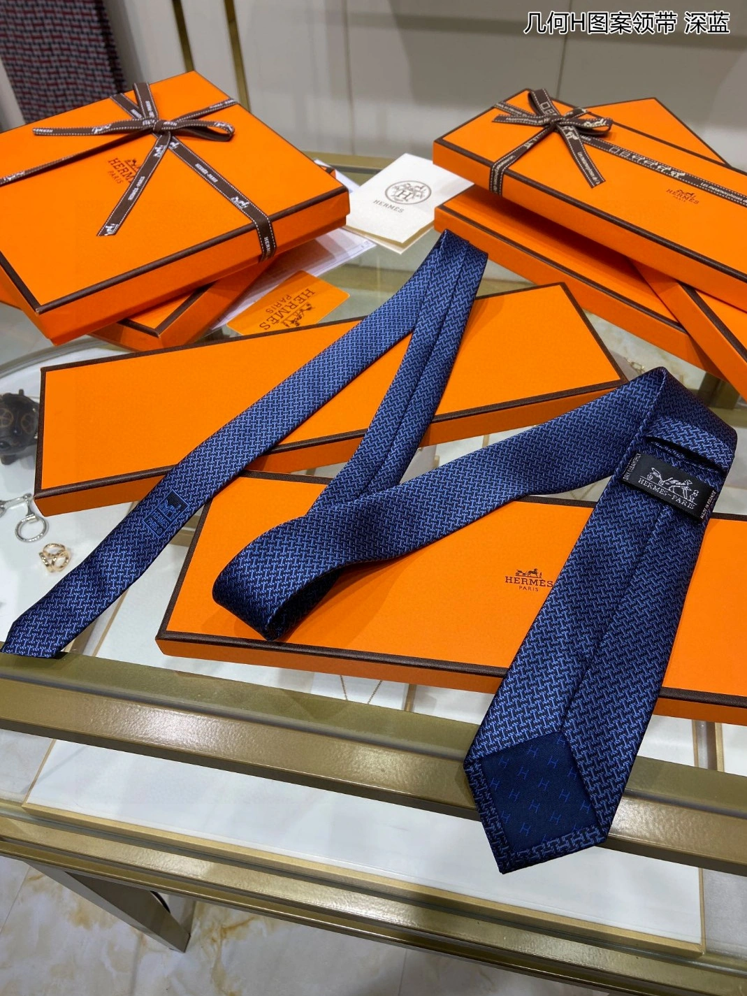 Durable 1562 Hermes Necktie For Men - Image 3