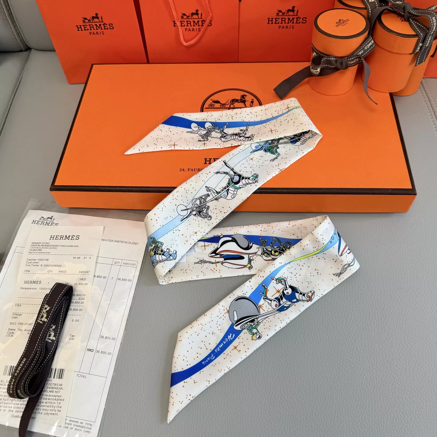 GoodFit 6159 Hermes Silk Scarf