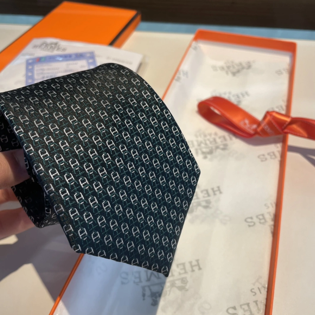 Hermes Necktie For Men Durable 3659 - Image 4