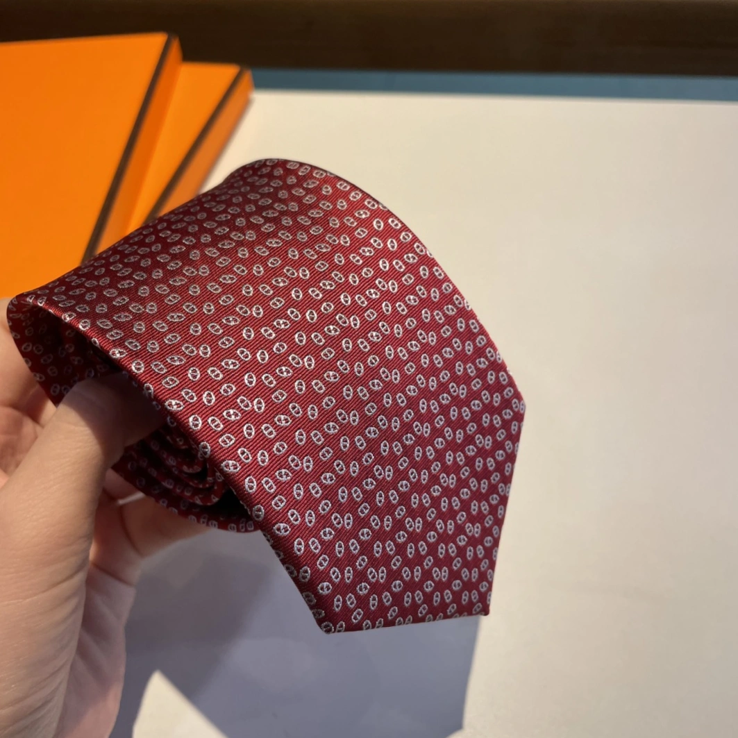 Hermes Necktie For Men EyeCatching 2197 - Image 8