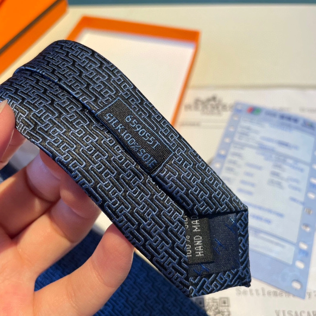 Hermes Necktie For Men Fashionable 8825 - Image 5