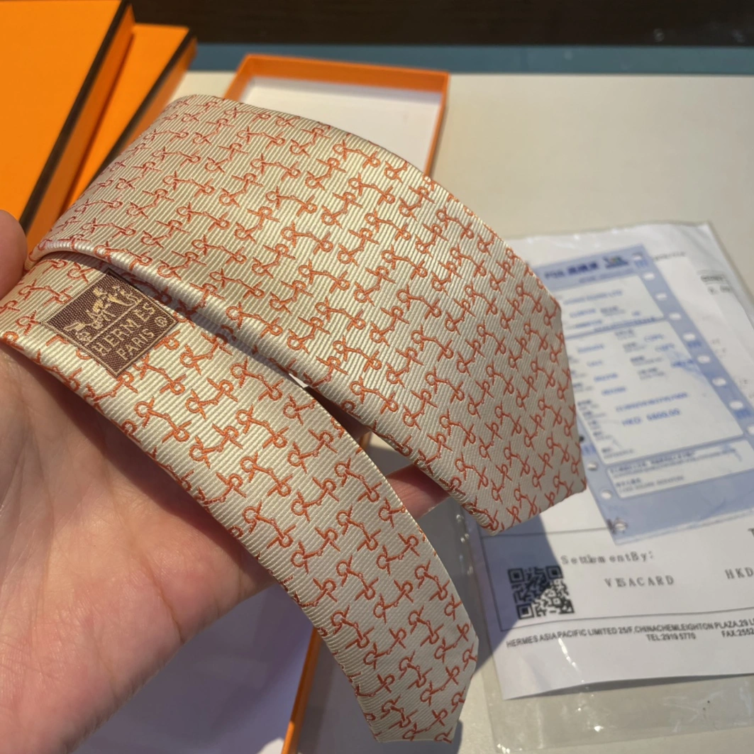 Hermes Necktie For Men Fashionable 8875 - Image 4