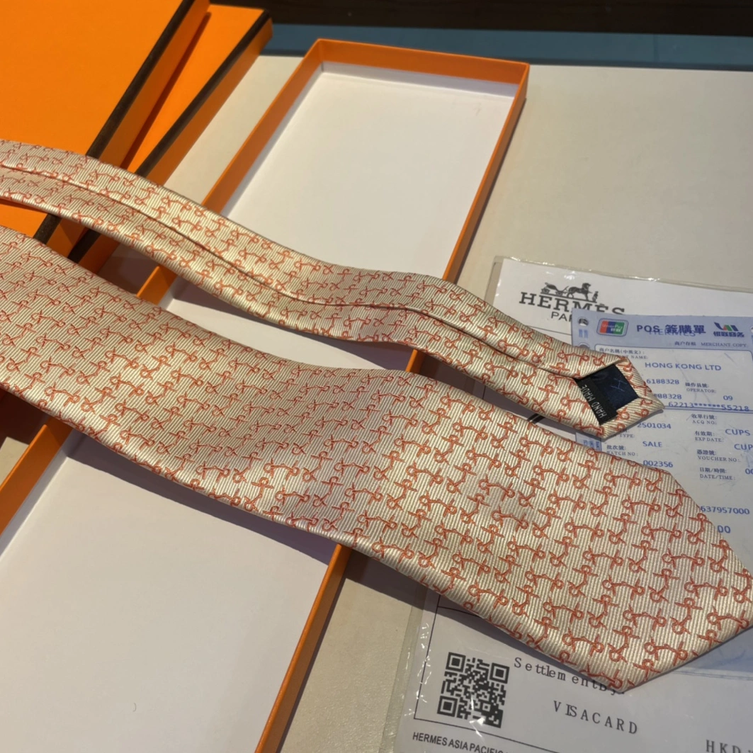 Hermes Necktie For Men Fashionable 8875 - Image 5