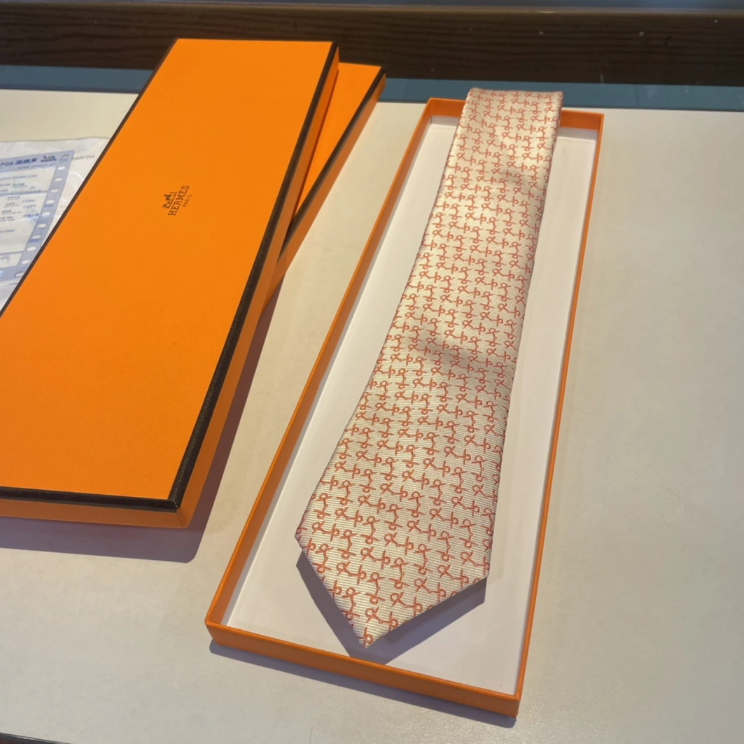 Hermes Necktie For Men Fashionable 8875 - Image 7