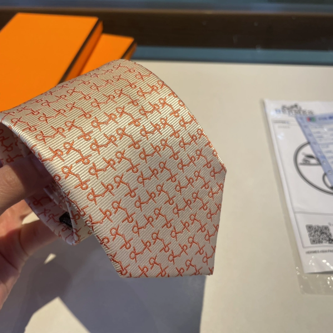 Hermes Necktie For Men Fashionable 8875 - Image 8