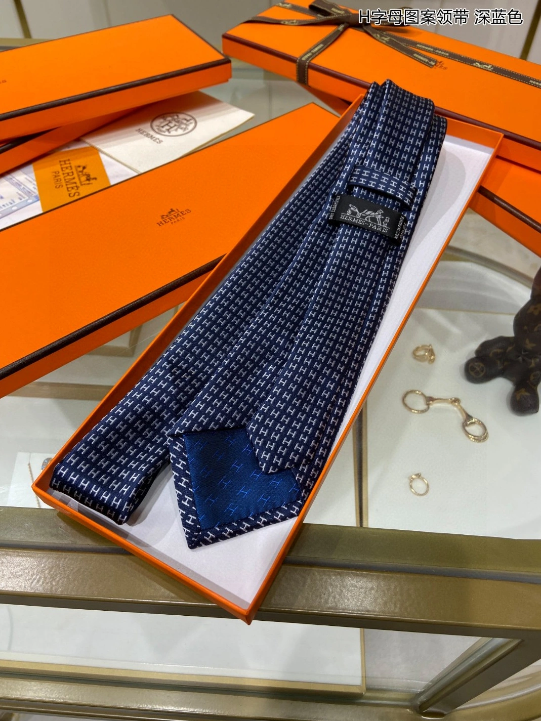 Hermes Necktie For Men Functional 7786 - Image 3