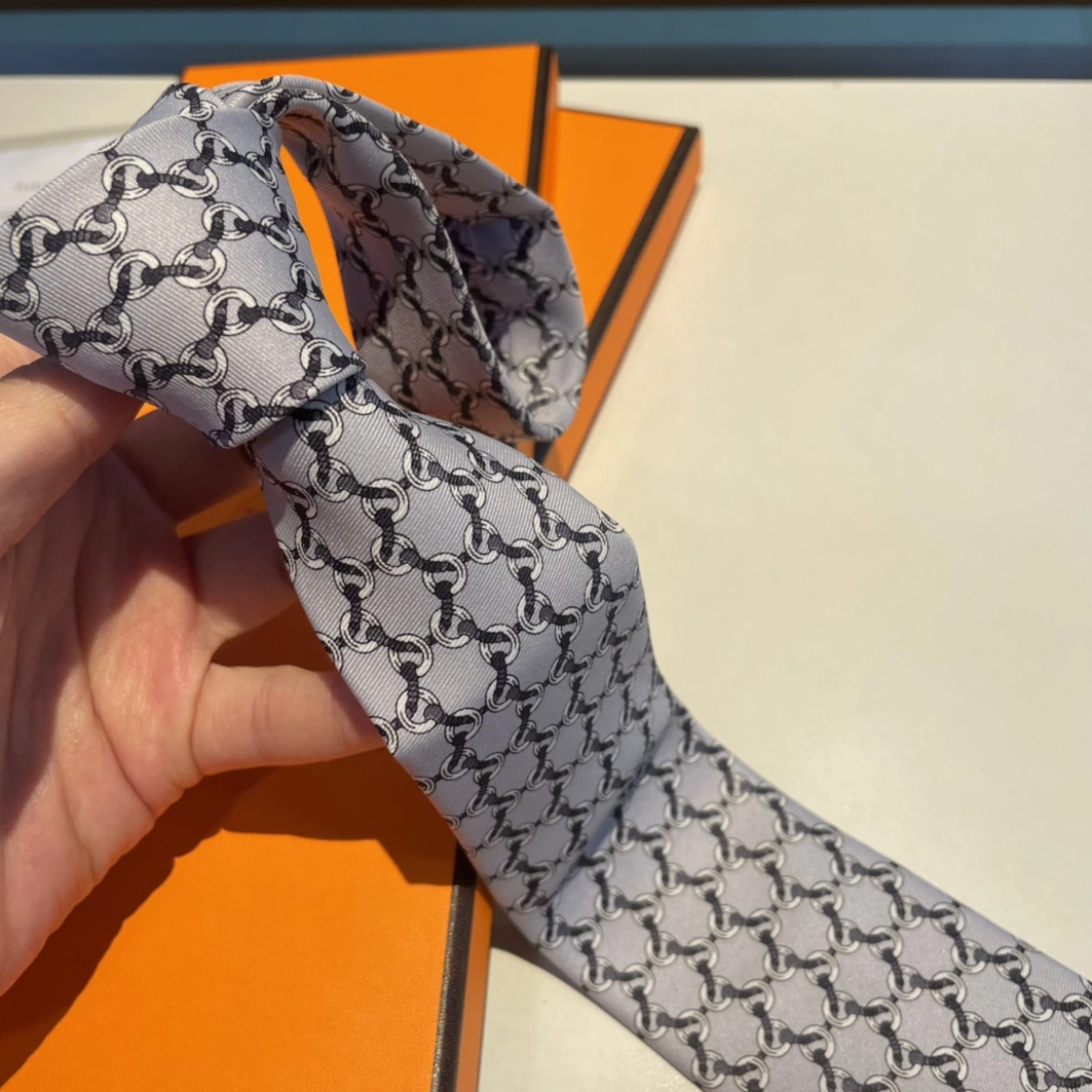 Hermes Necktie For Men GoodFit 916 - Image 4