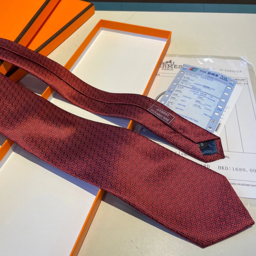 Hermes Necktie For Men Sleek 3252 - Image 6