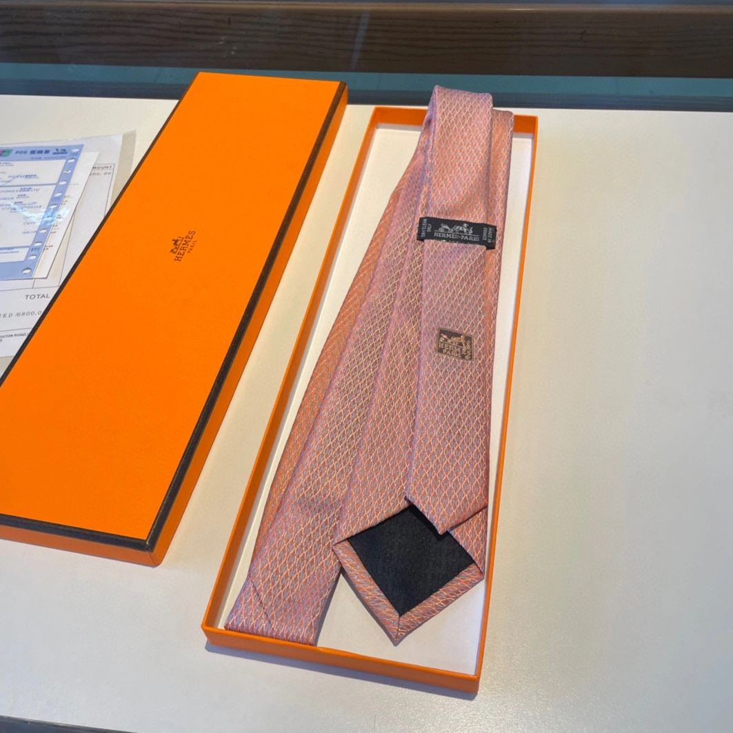 Hermes Necktie For Men Unique 6990 - Image 4