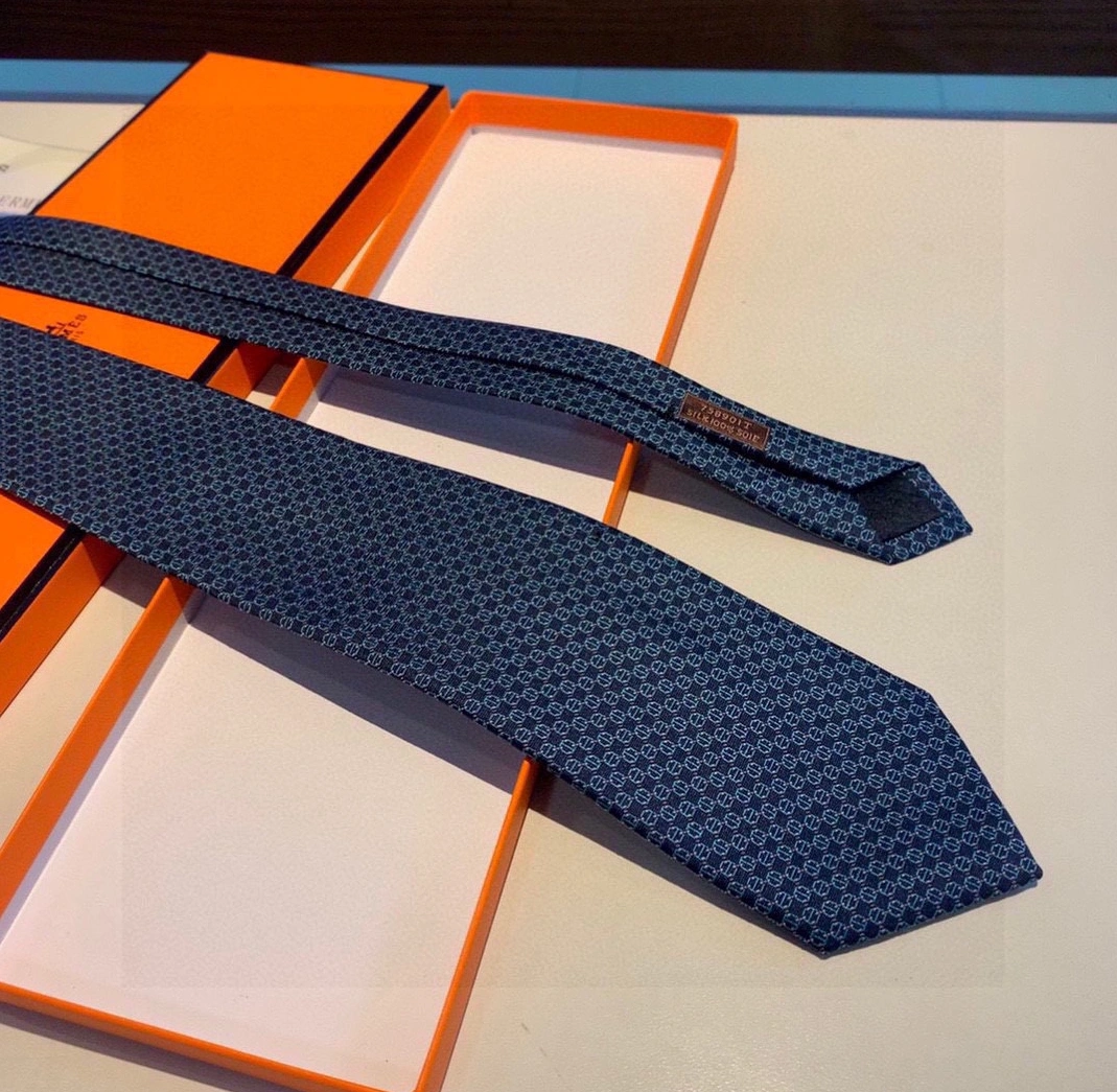 Hermes Necktie For Men Versatile 8616 - Image 4