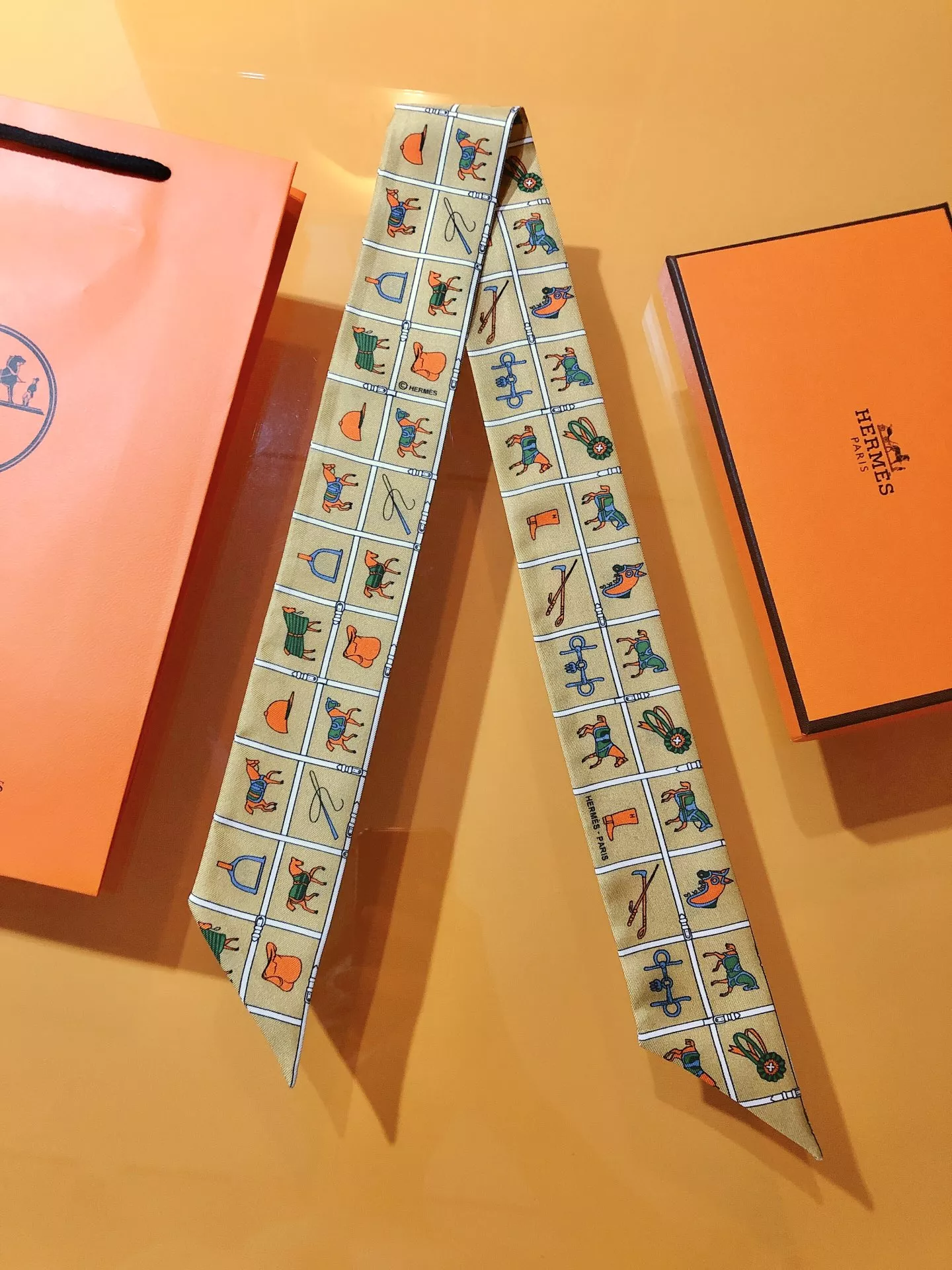 Hermes Silk Scarf Durable 3904