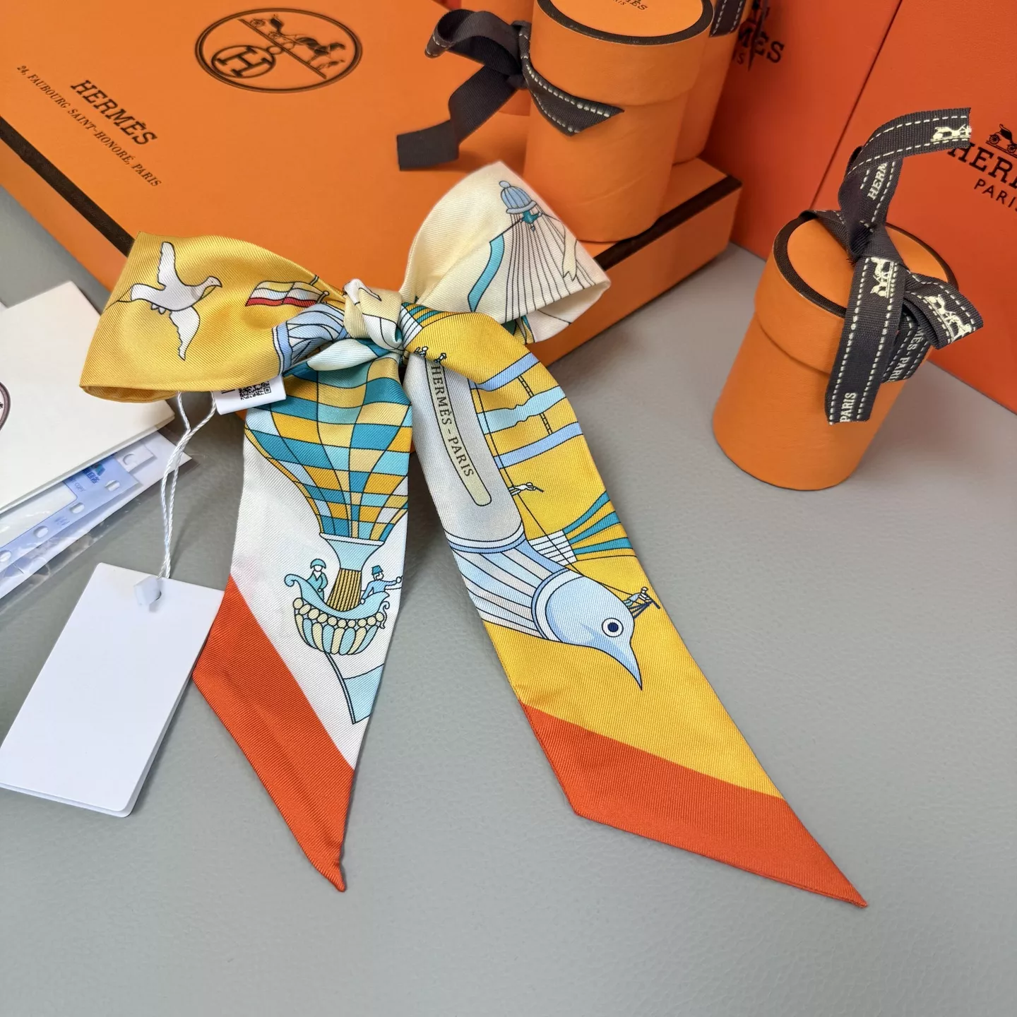 Hermes Silk Scarf Efficient 5049 - Image 3