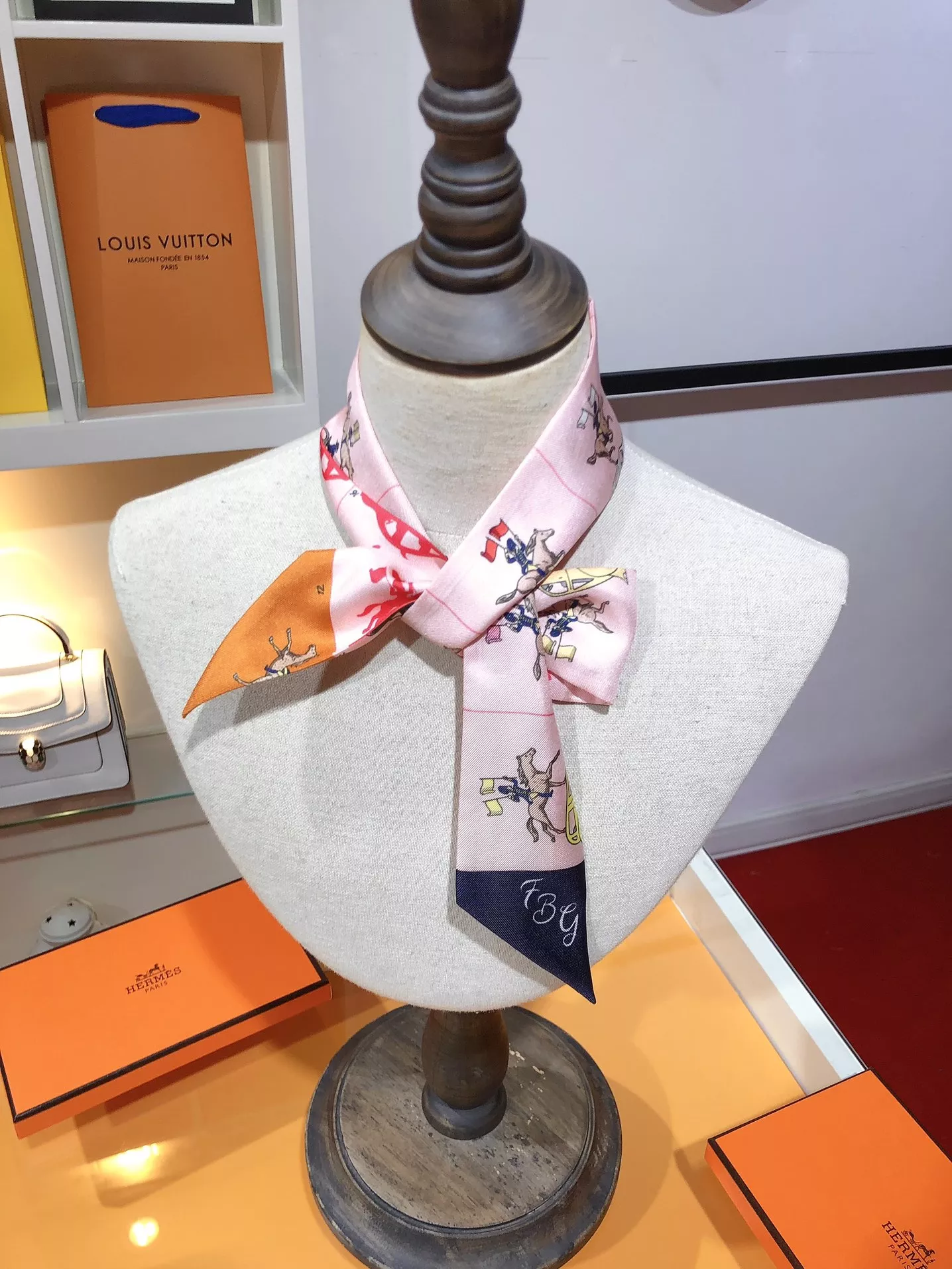 Hermes Silk Scarf Modern 8241 - Image 6