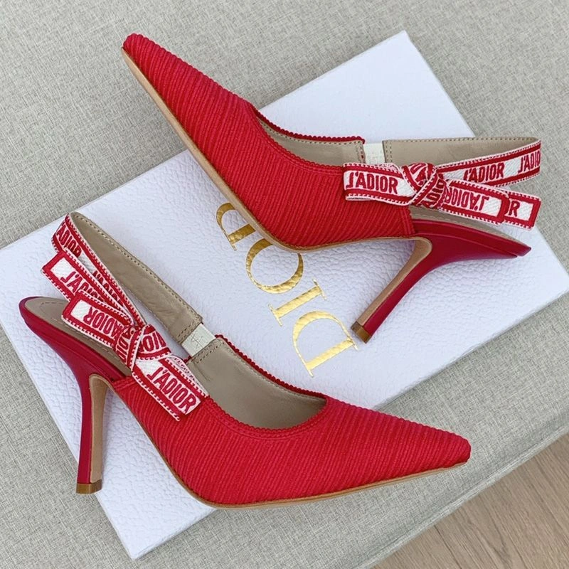 J'Adior Slingback Pumps Women Technical Fabric Red StreetReady 6067 - Image 3