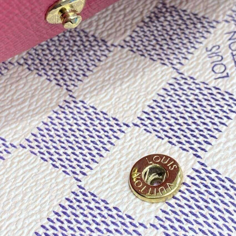 This compa Louis Vuitton Damier Azur Victorine Wallet - Image 7