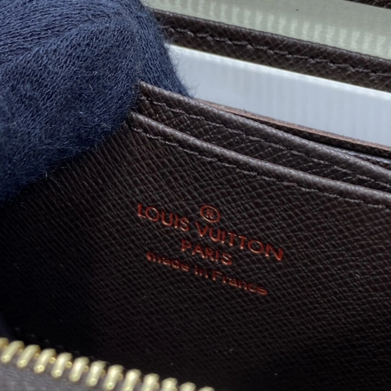 4 card sl Louis Vuitton Damier Ebene Zippy Coin Purse Brown - Image 9