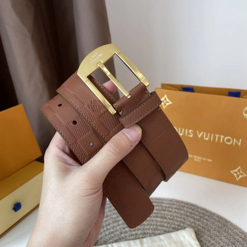 Damier In Louis Vuitton Detroit 35mm Belt - Image 5