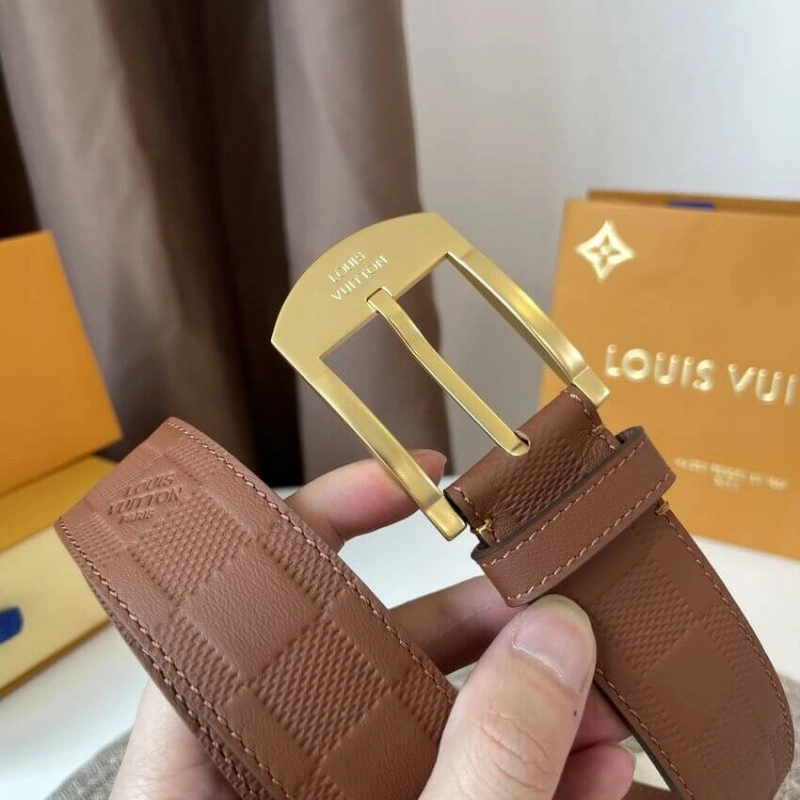Damier In Louis Vuitton Detroit 35mm Belt - Image 6