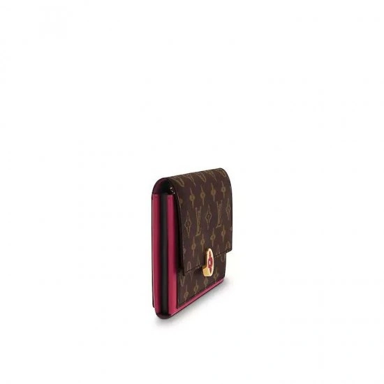 Louis Vuitton Flore Wallet Pink M67405 Fuchsia M64585 - Image 4