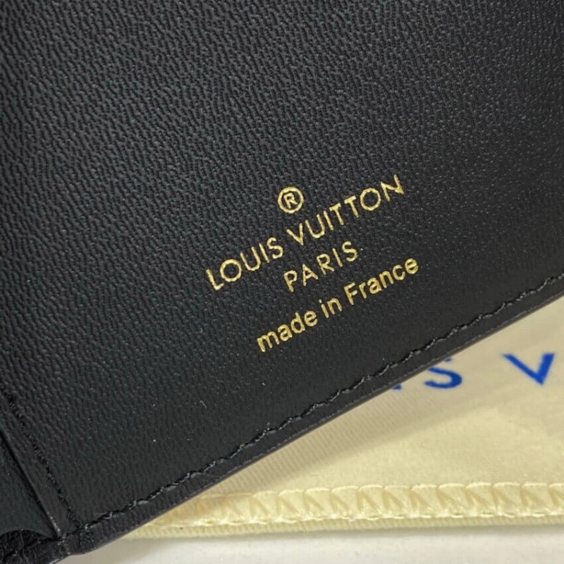 Golden co Louis Vuitton Flower Compact Wallet Black - Image 10