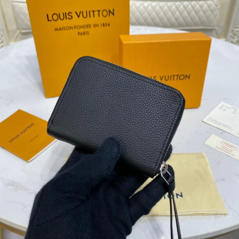 11 x 8.5 Louis Vuitton Lockme Zippy Coin Purse Black - Image 3