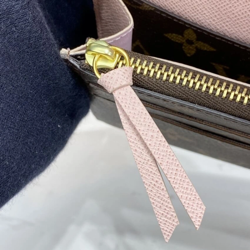 1 large g Louis Vuitton Monogram Canvas Emilie Wallet Pink - Image 10