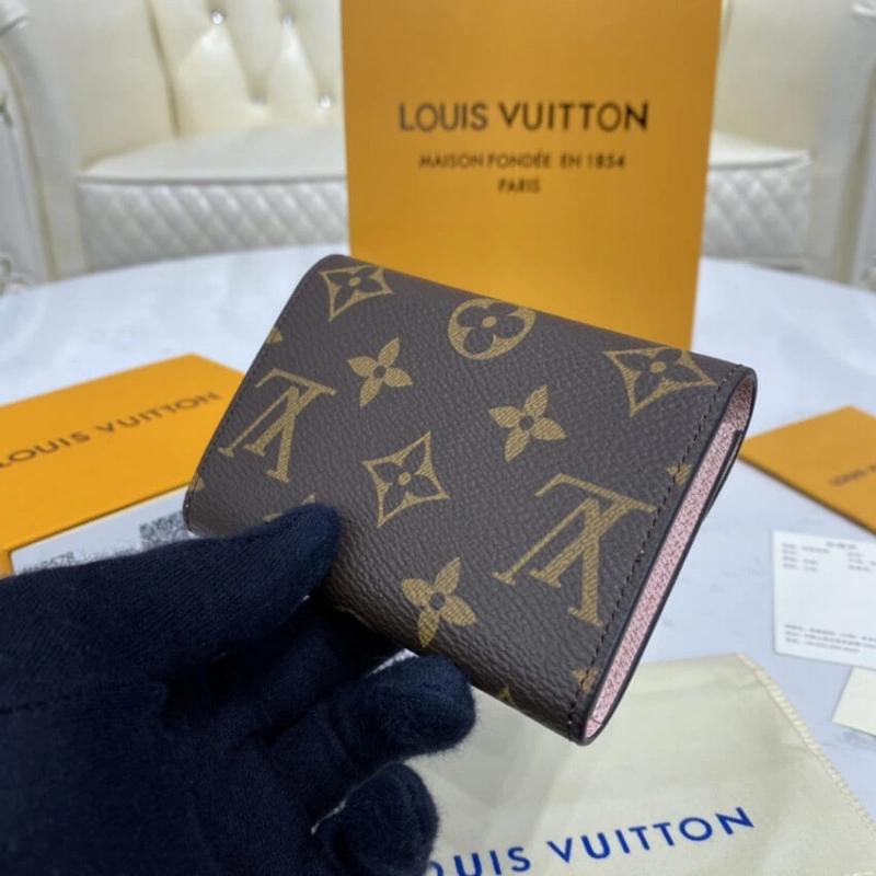 Pressstud Louis Vuitton Monogram Canvas Rosalie Coin Purse Pink - Image 4