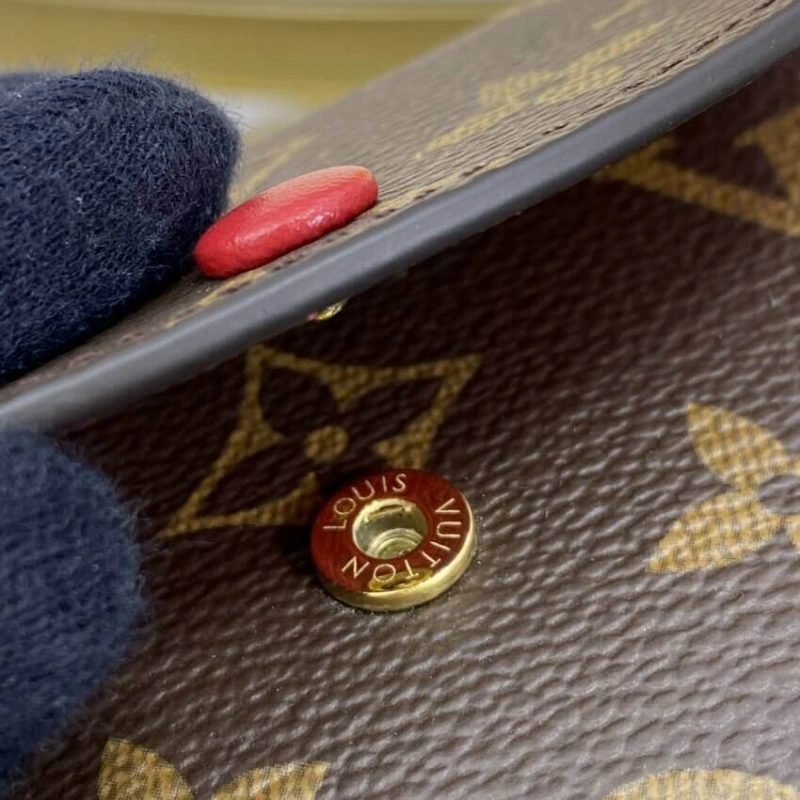 11 x 8 x Louis Vuitton Monogram Canvas Rosalie Coin Purse Red - Image 6