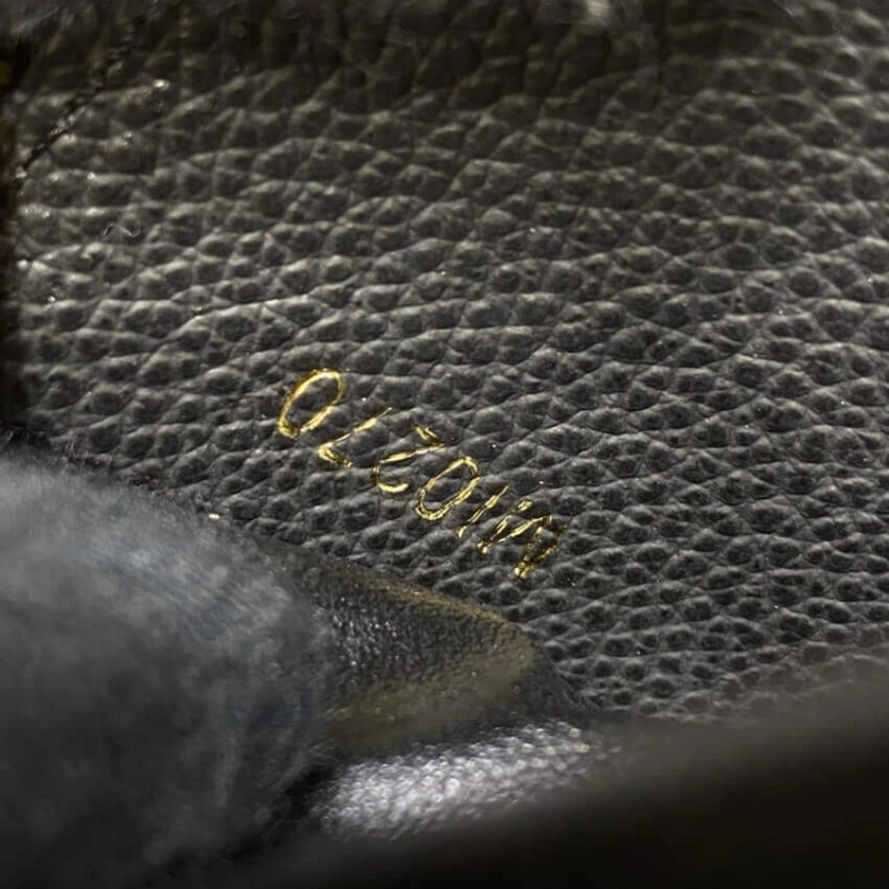 Supple gr Louis Vuitton Monogram Empreinte Leather Clemence Wallet Black - Image 10