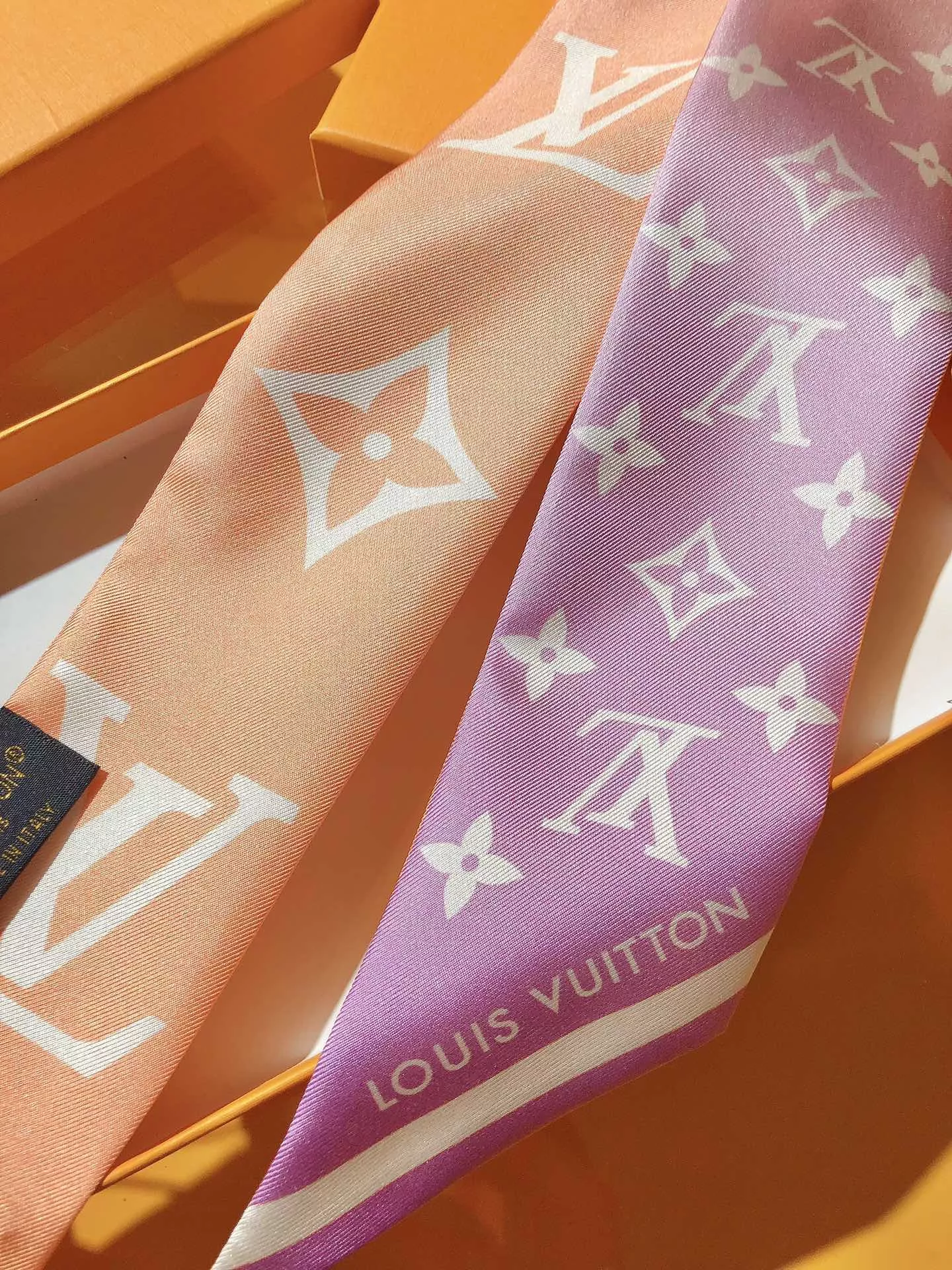 Louis Vuitton Silk Scarf Minimalist 1924 - Image 3