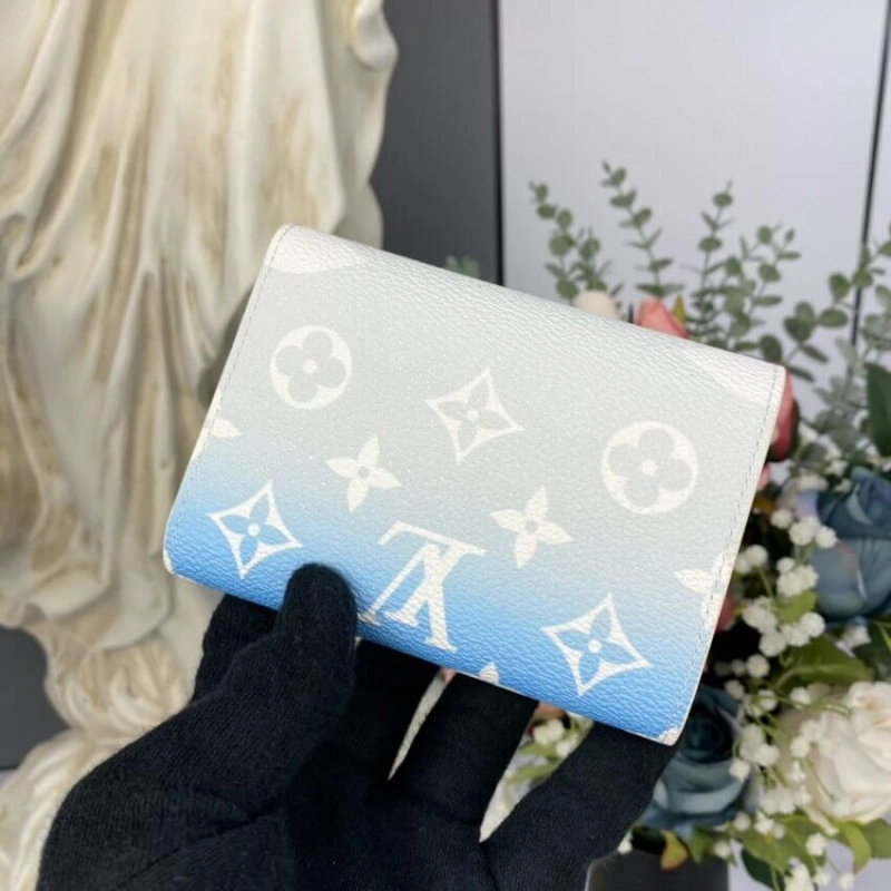 Goldcolou Louis Vuitton Victorine Wallet Blue - Image 4