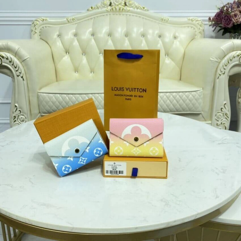 Goldcolou Louis Vuitton Victorine Wallet Blue - Image 11