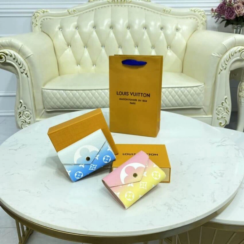 Goldcolou Louis Vuitton Victorine Wallet Blue - Image 13