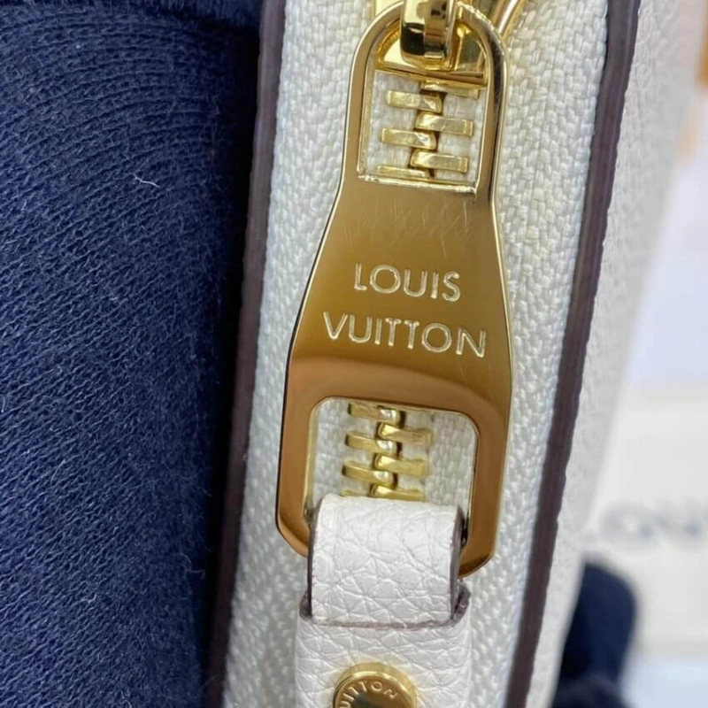 Monogram Louis Vuitton Zippy Wallet Cream Saffron - Image 6