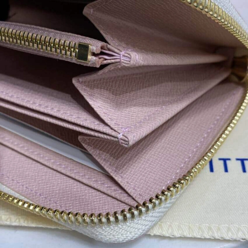 Open comp Louis Vuitton Zippy Wallet Mist Gray - Image 8